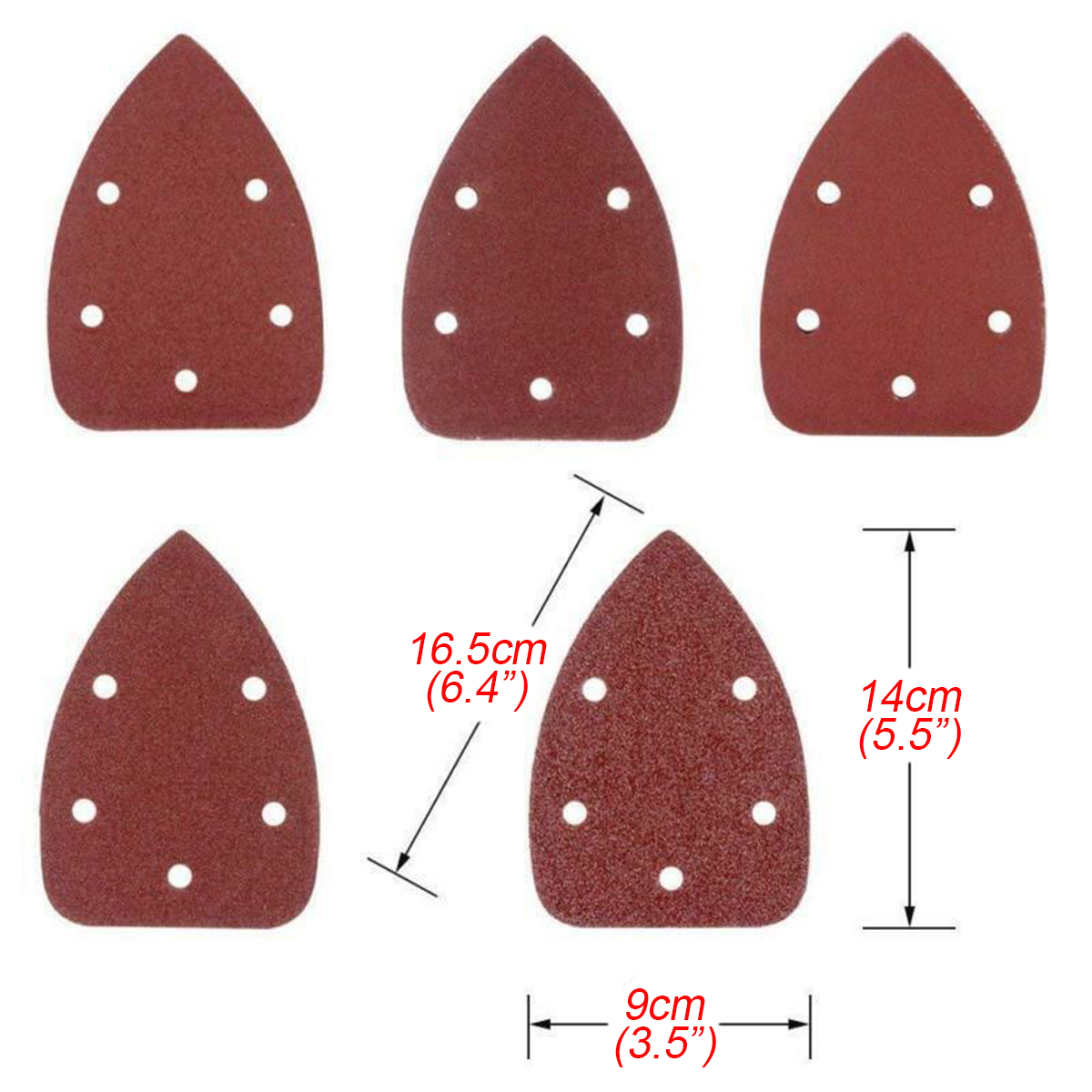 10pcs-Sanding-Sheets-Sanding-Discs-Sandpaper-Pads-Triangle-Grinding-Tool-1714676-3