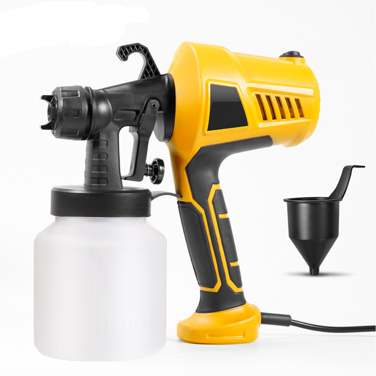 110V-500W-50Hz-Yellow-Plastic-Portable-High-Voltage-Electric-Paint-Spray-Gun-1943583-2