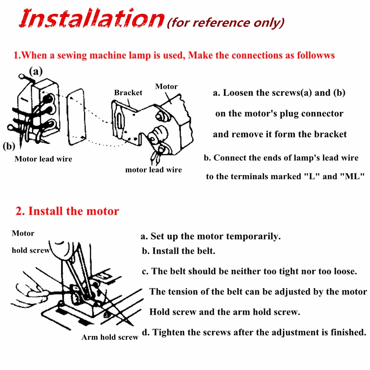 110V-Home-Sewing-Machine-10-Amp-Motor-Foot-Pedal-Controller-Repair-6000rmp-Tools-Kit-1578287-6