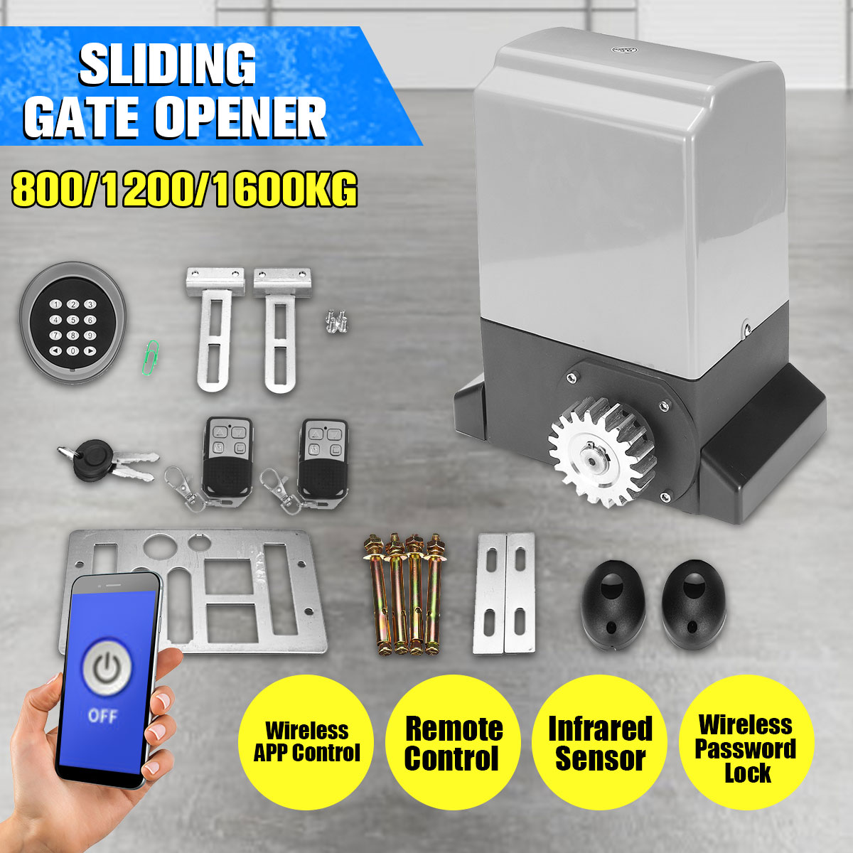 110V-Infrared--Mobile-Phone--Wireless-Password-Electric-Door-Opener-Sliding-Door-Motor-Automatic-Doo-1940764-6
