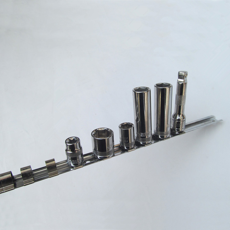 12-Inch-Mountable-Socket-Organizer-Rail-Holder-Stainless-Steel-Clips-Tools-1456224-4