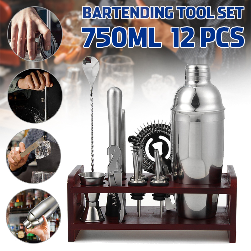 12-Pcs-Bar-Tool-Kits-750ml-Cocktail-Shaker-Stainless-Steel-Bartender-Winee-Mixer-Hand-Tools-1783579-2