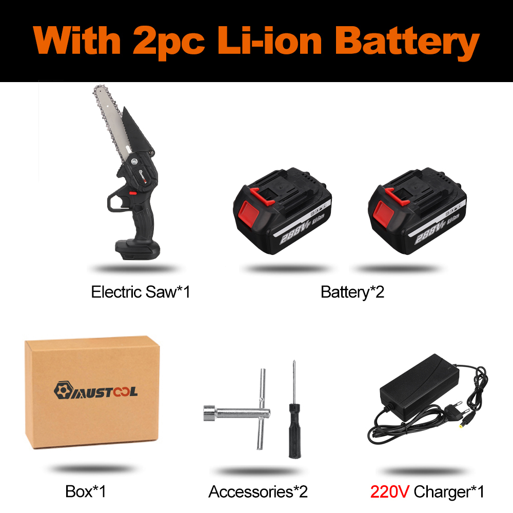 1200W-288VF-6inch-Electric-Chain-Saw-Handheld-Chiansaw-Wood-Cutting-for-18V-Battery-1938010-12