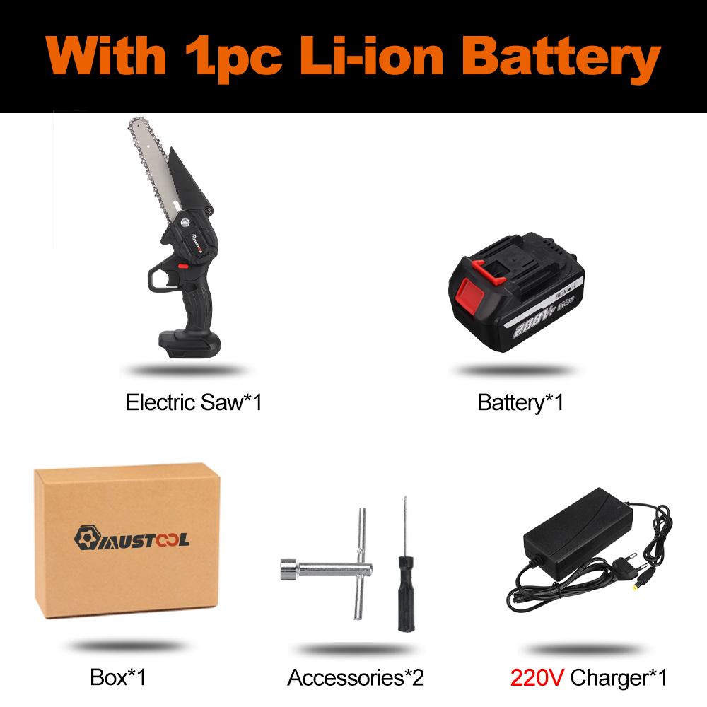 1200W-288VF-6inch-Electric-Chain-Saw-Handheld-Chiansaw-Wood-Cutting-for-18V-Battery-1938010-10