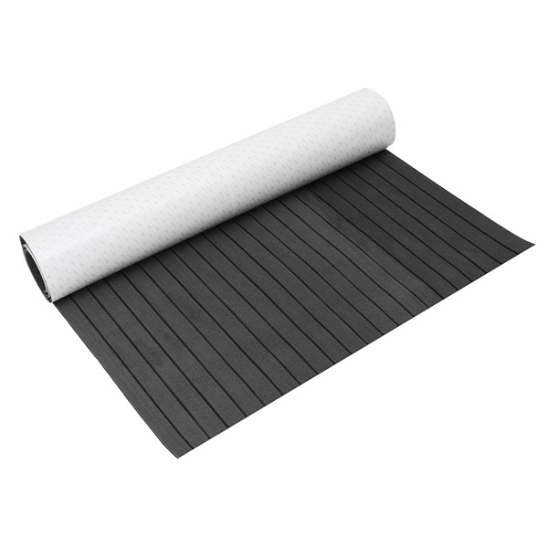 120x240cm-Dark-Grey-and-Black-EVA-Foam-Faux-Teak-Sheet-Boat-Yacht-Synthetic-Teak-Decking-Pad-1187317-1