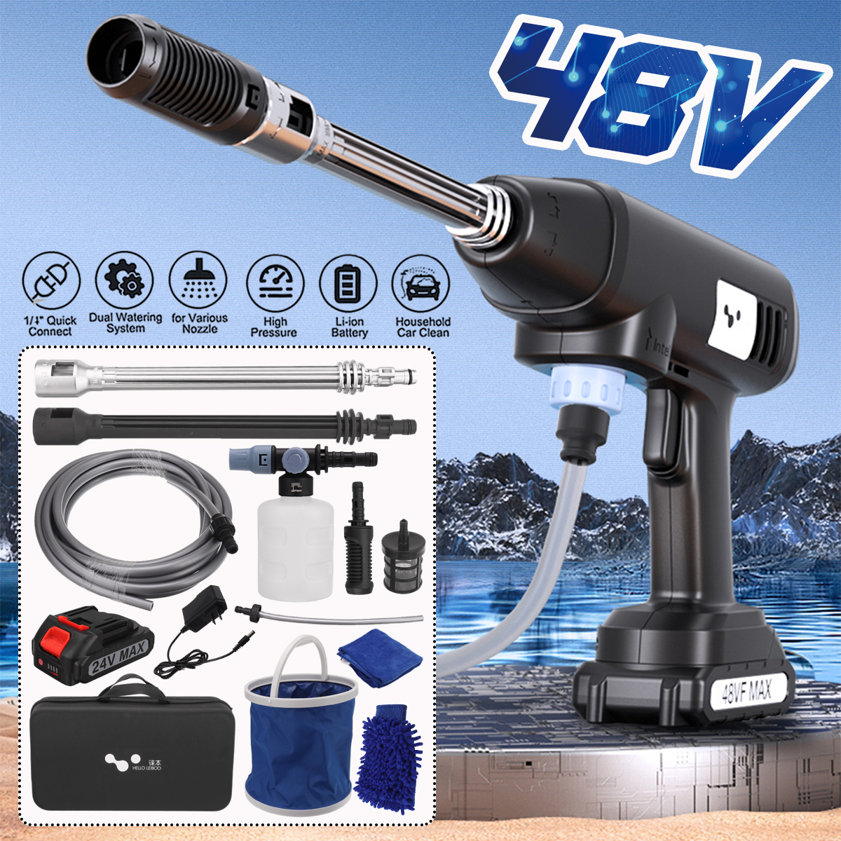 122448VF-High-Pressure-Washer-Cordless-Car-Washing-Machine-Spray-Guns-Water-Cleaner-W-Battery-1857525-1
