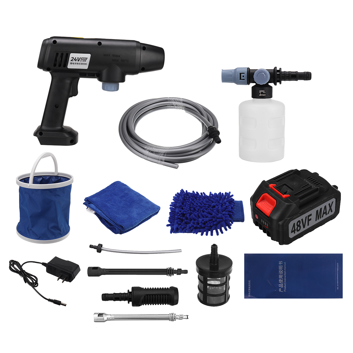 122448VF-High-Pressure-Washer-Cordless-Car-Washing-Machine-Spray-Guns-Water-Cleaner-W-Battery-1857525-13
