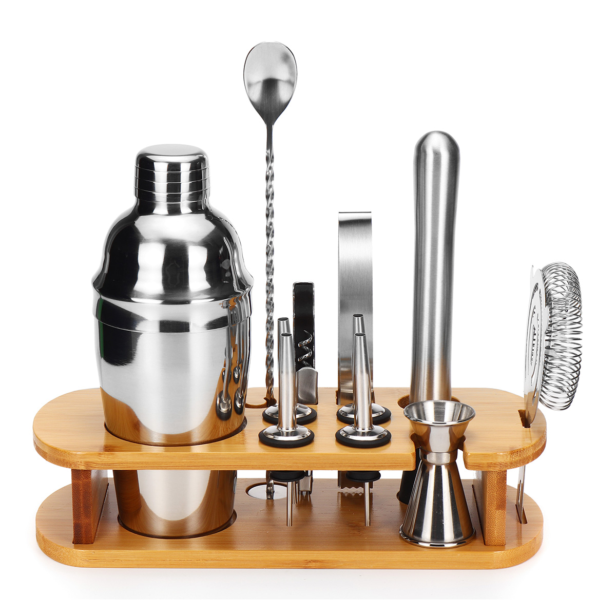 12pcs-Boston-Cocktail-Shaker-Bar-Stainless-Steel-Bartender-Mixer-with-Base-1750467-2