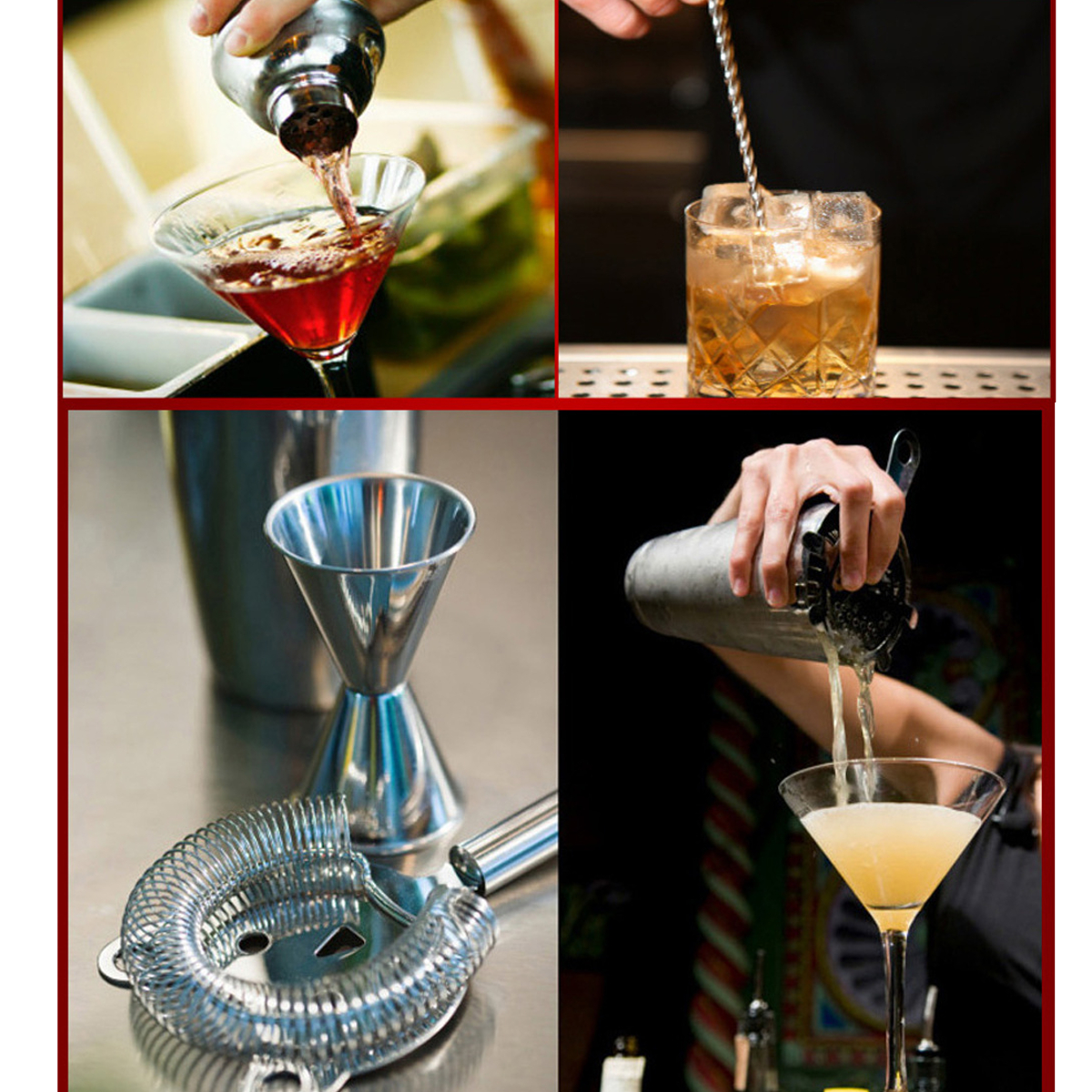 12pcs-Boston-Cocktail-Shaker-Bar-Stainless-Steel-Bartender-Mixer-with-Base-1750467-12