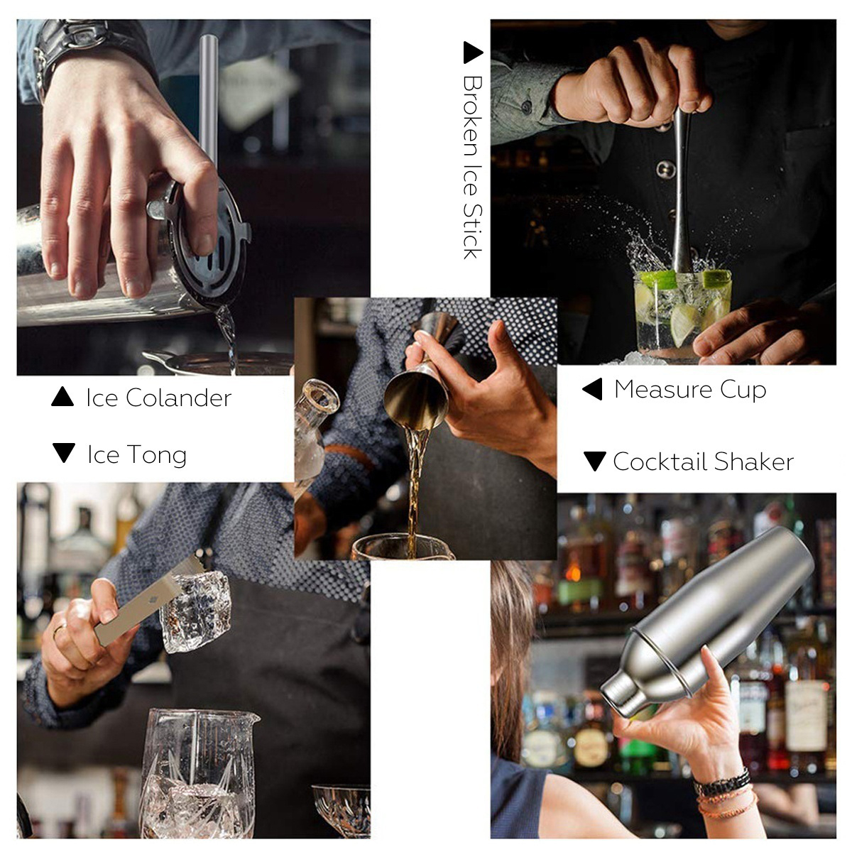 12pcs-Boston-Cocktail-Shaker-Bar-Stainless-Steel-Bartender-Mixer-with-Base-1750467-14