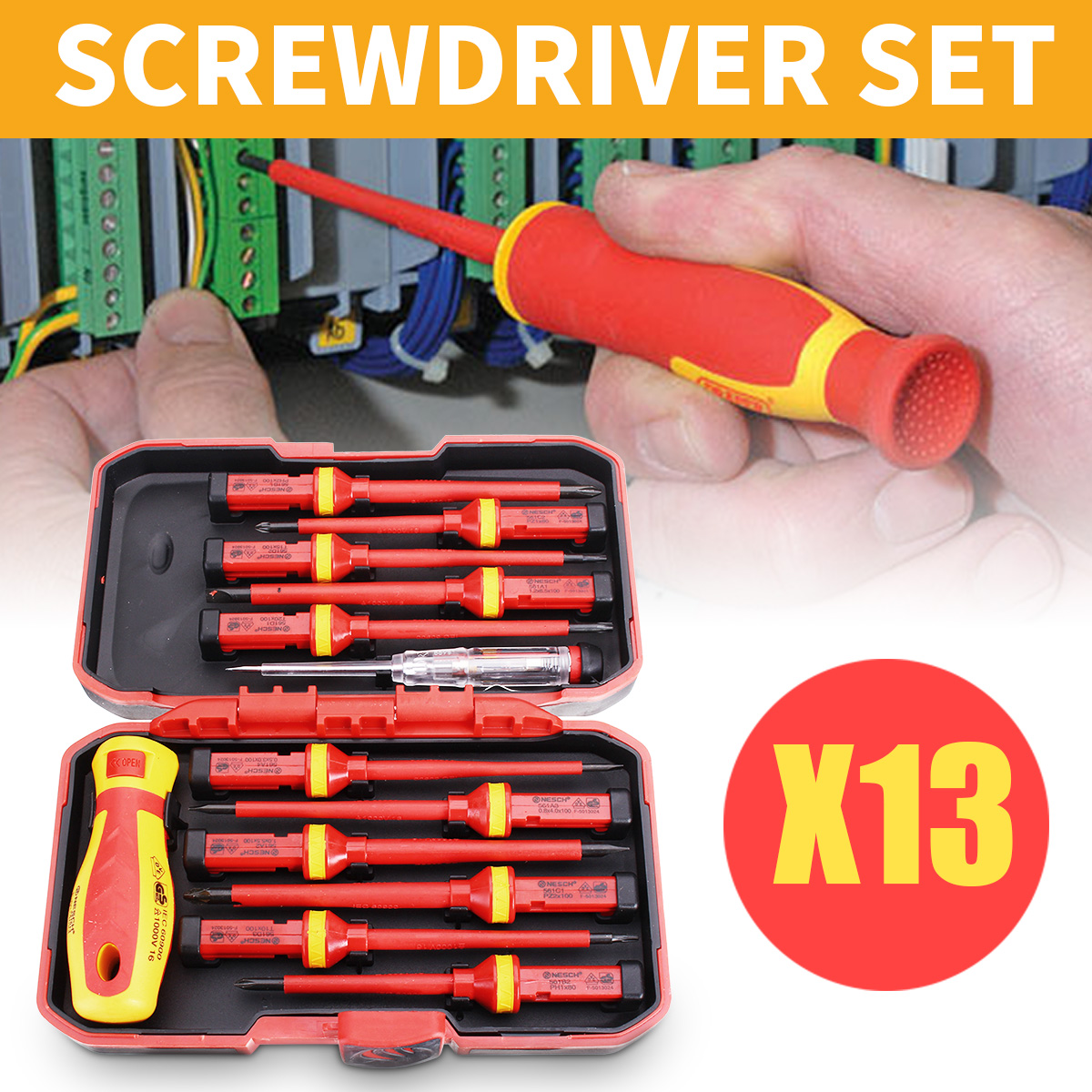 13Pcs-1000V-Electronic-Insulated-Screwdriver-Set-Phillips-Slotted-Torx-CR-V-Screwdriver-Hand-Tools-1224521-1