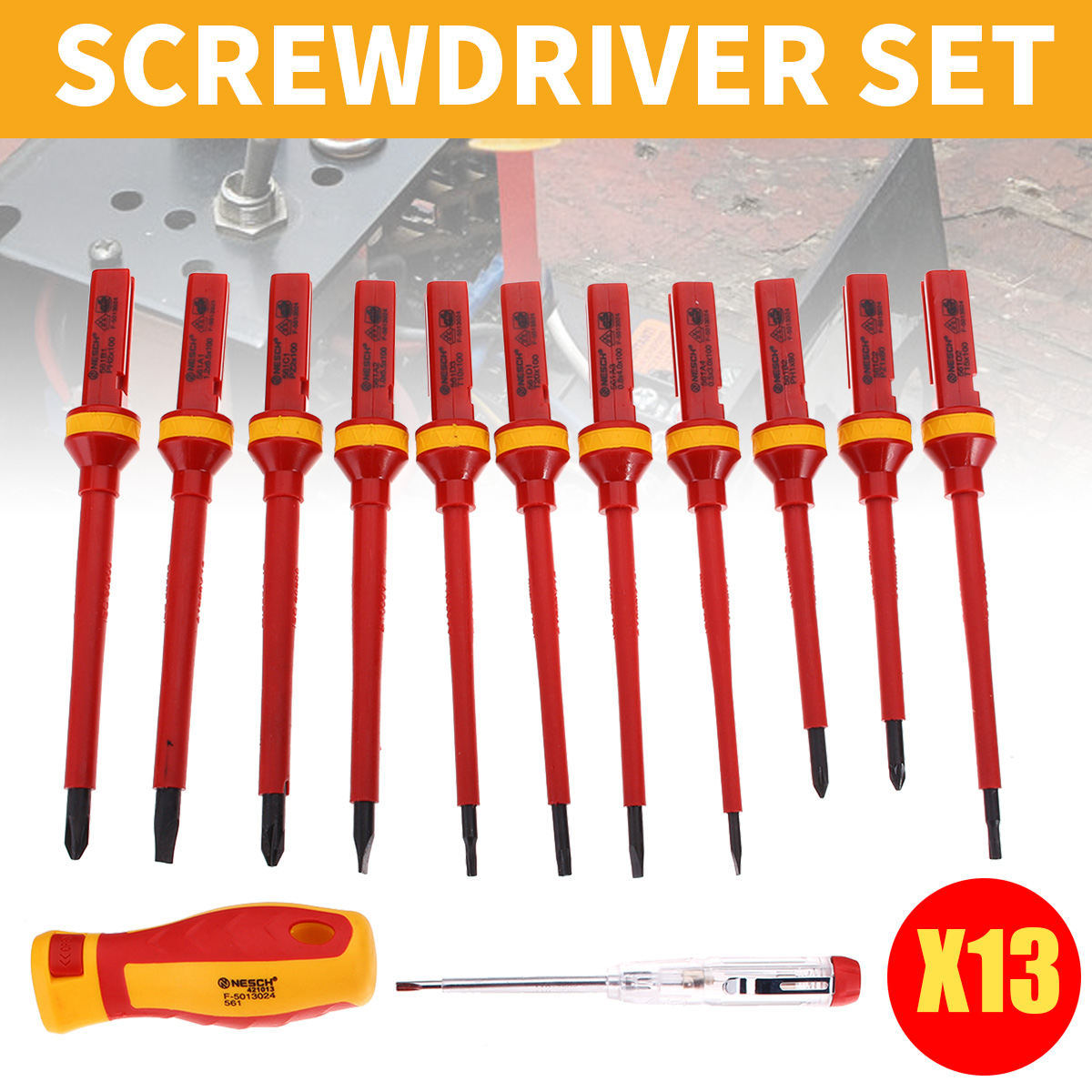 13Pcs-1000V-Electronic-Insulated-Screwdriver-Set-Phillips-Slotted-Torx-CR-V-Screwdriver-Hand-Tools-1224521-2