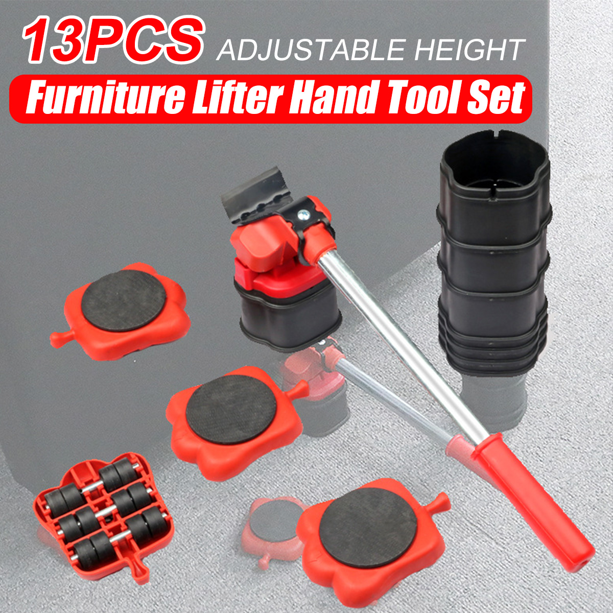 13pcs-Heavy-Duty-Furniture-Lifter-Hand-Tool-Set-Lifter-Slides-Wheel-1927530-11