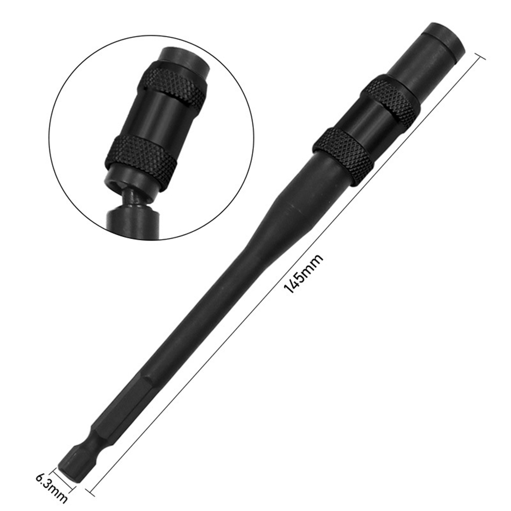 145mm-Hex-Magnetic-Ring-Screwdriver-Bits-Drill-Hand-Tools-14-quot-Extension-Rod-Quick-Change-Holder--1907984-5