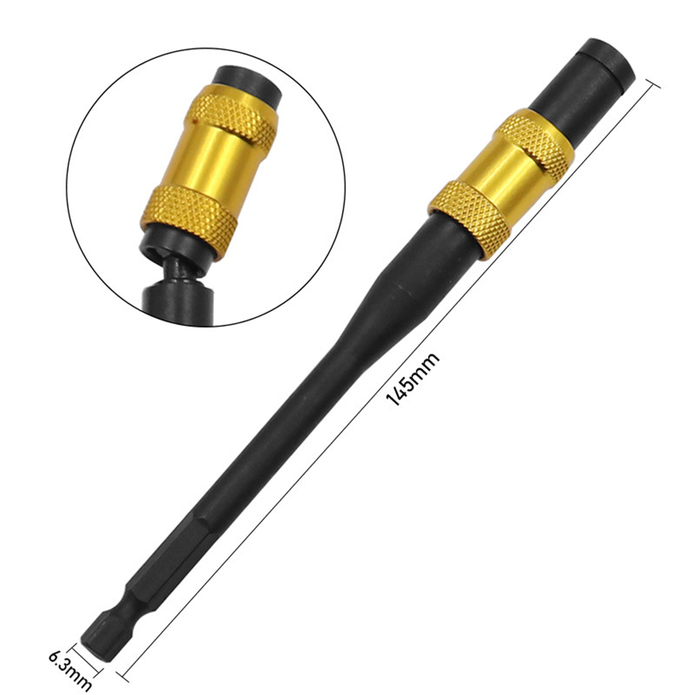 145mm-Hex-Magnetic-Ring-Screwdriver-Bits-Drill-Hand-Tools-14-quot-Extension-Rod-Quick-Change-Holder--1907984-10