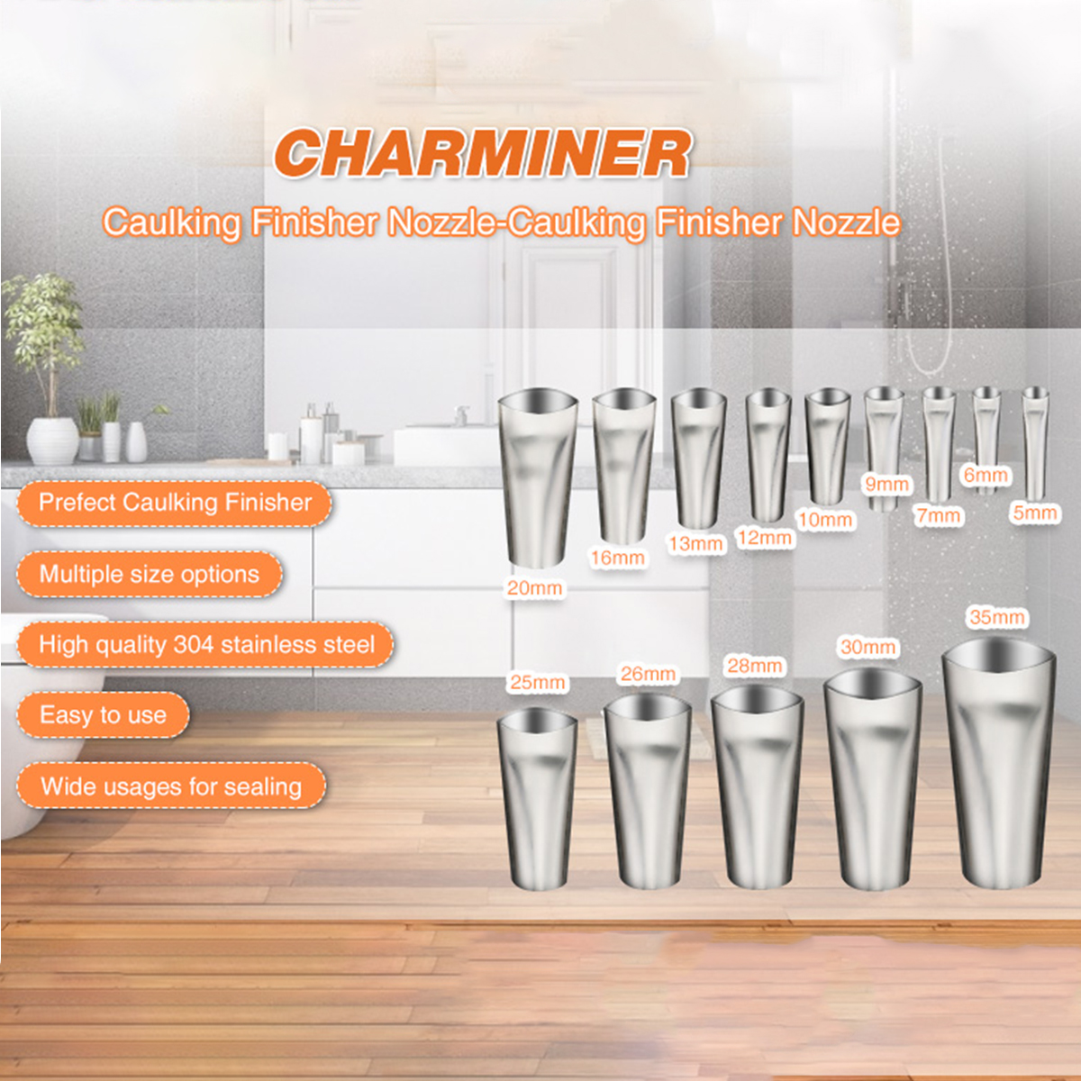 14Pcs-Caulking-Nozzle-Caulk-Finisher-Tool-Scraper-Set-Spatulas-Filler-Drill-Bit-1947341-2