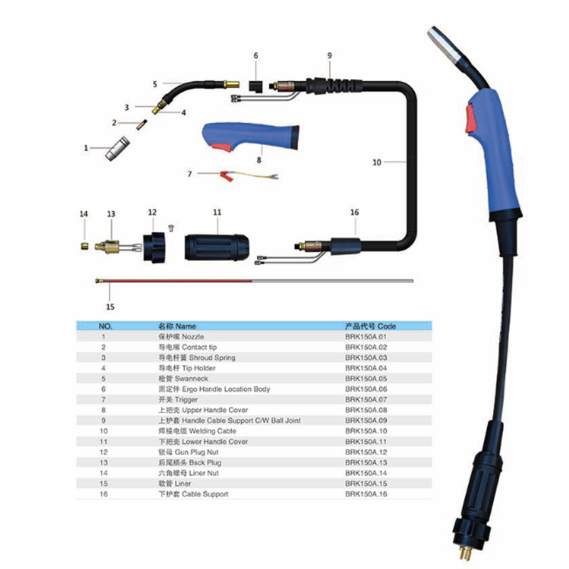 150A-General-Welding-15Ak-Spark-Mig-Torch-Binzel-Torch-1877570-7