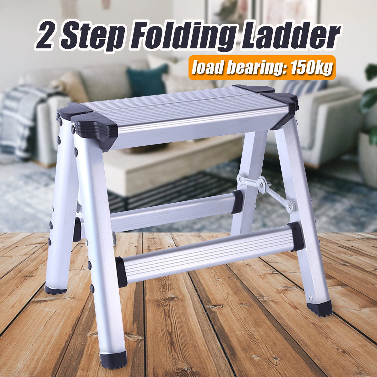 150KG-Maximum-Load-2-Step-Stool-Folding-Ladder-Anti-Slip-Safety-Aluminium-P-1677265-1
