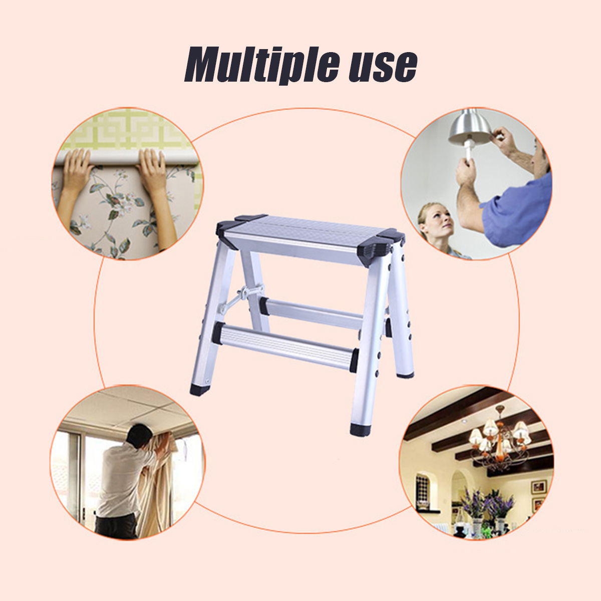 150KG-Maximum-Load-2-Step-Stool-Folding-Ladder-Anti-Slip-Safety-Aluminium-P-1677265-2