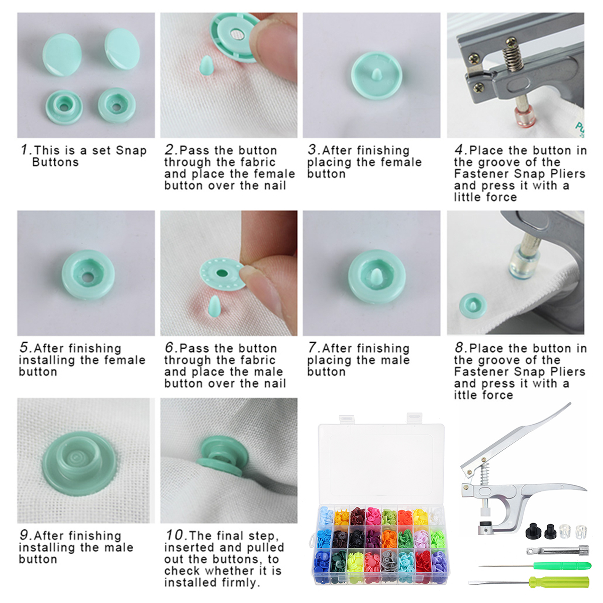 150Pcs360Pcs-Resin-Plastic-Buttons1524-Colors--1-Set-Press-Pliers-1704405-14