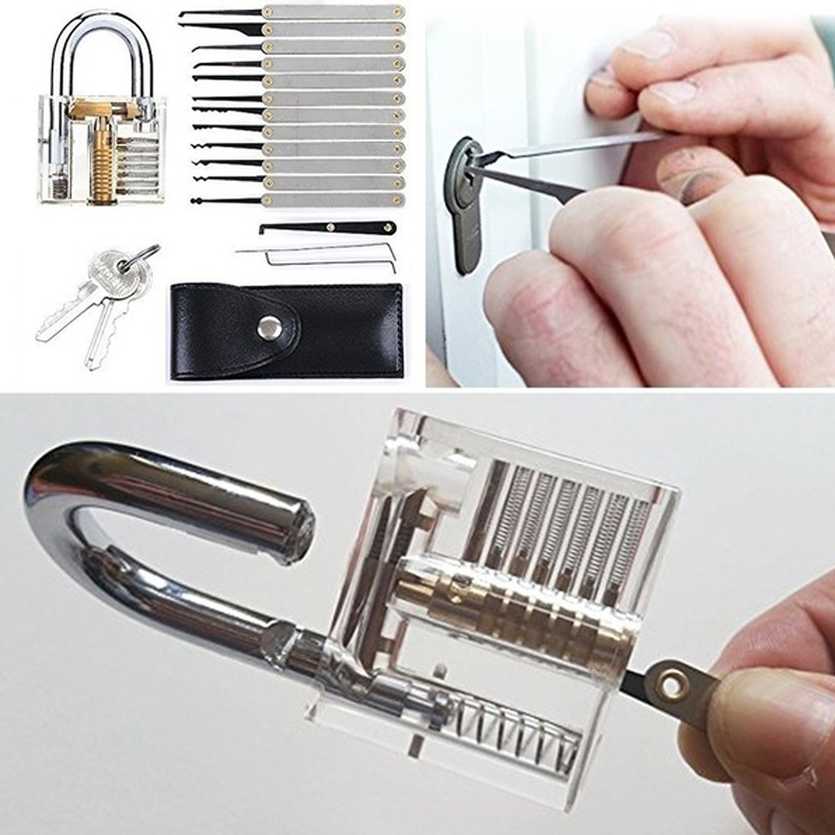 15PcsSet-Lock-Training-Skill-Set-Clear-Practice-Padlock-Tools-Locks-Key-Kits-1739782-5
