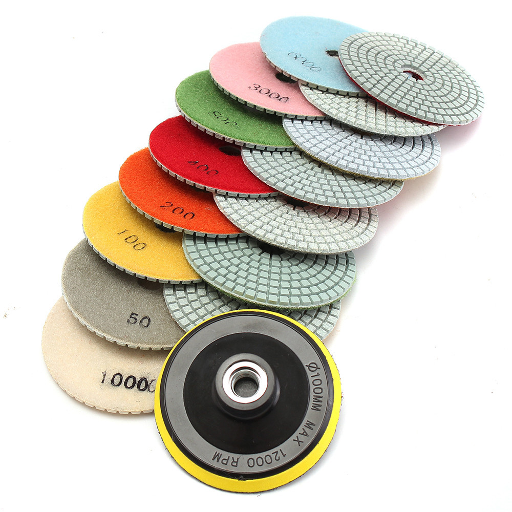 16pcs-4-Inch-50-to-10000-Grit-Diamond-Polishing-Pad-for-Granite-Stone-Concrete-Marble-1089319-4