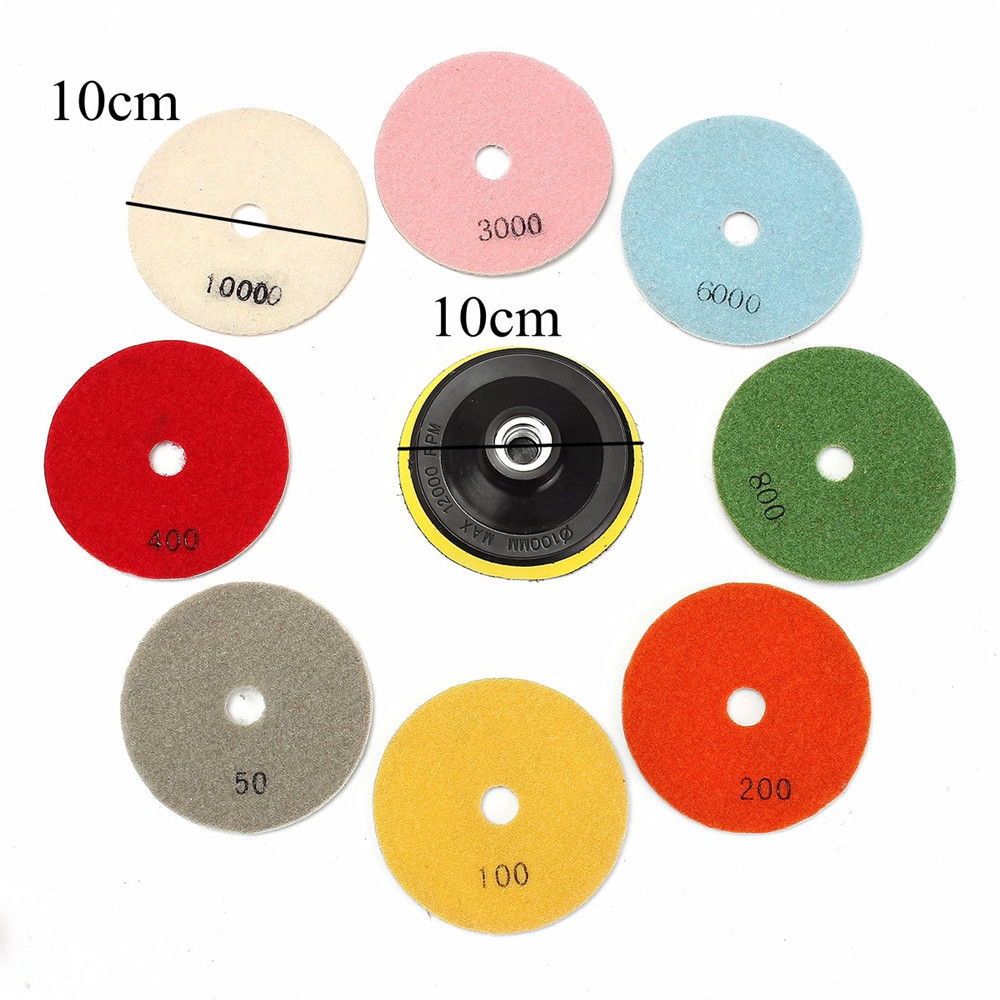 16pcs-4-Inch-50-to-10000-Grit-Diamond-Polishing-Pad-for-Granite-Stone-Concrete-Marble-1089319-8