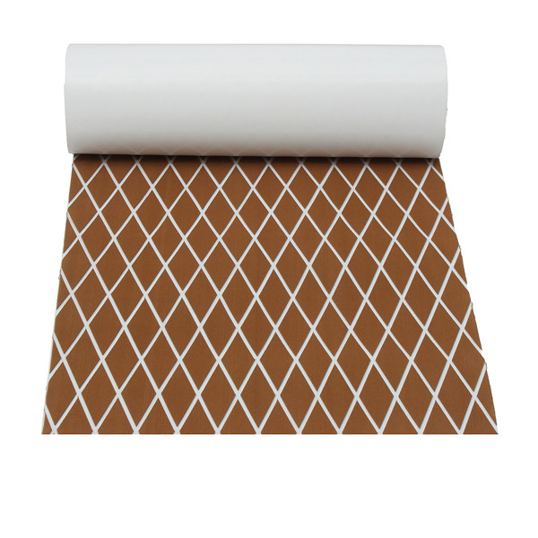 190x70cm-Brown-and-White-EVA-Foam-Teak-Boat-Sheet-Floor-Marine-Decking-Teak-Sheet-Self-Adhesive-1187322-3