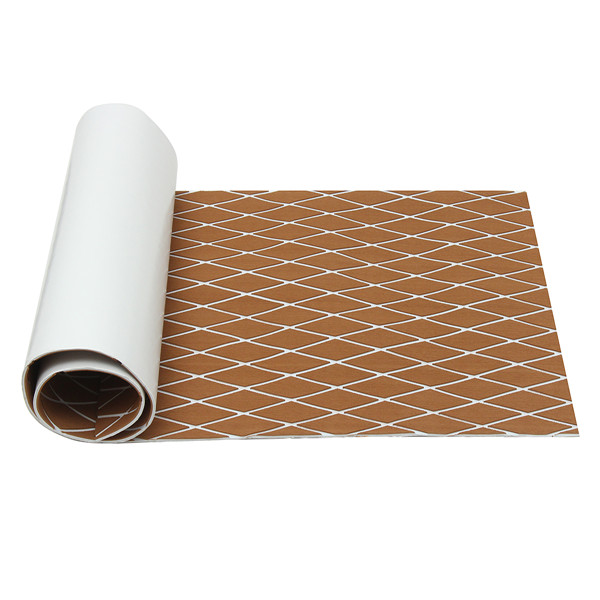 190x70cm-Brown-and-White-EVA-Foam-Teak-Boat-Sheet-Floor-Marine-Decking-Teak-Sheet-Self-Adhesive-1187322-4