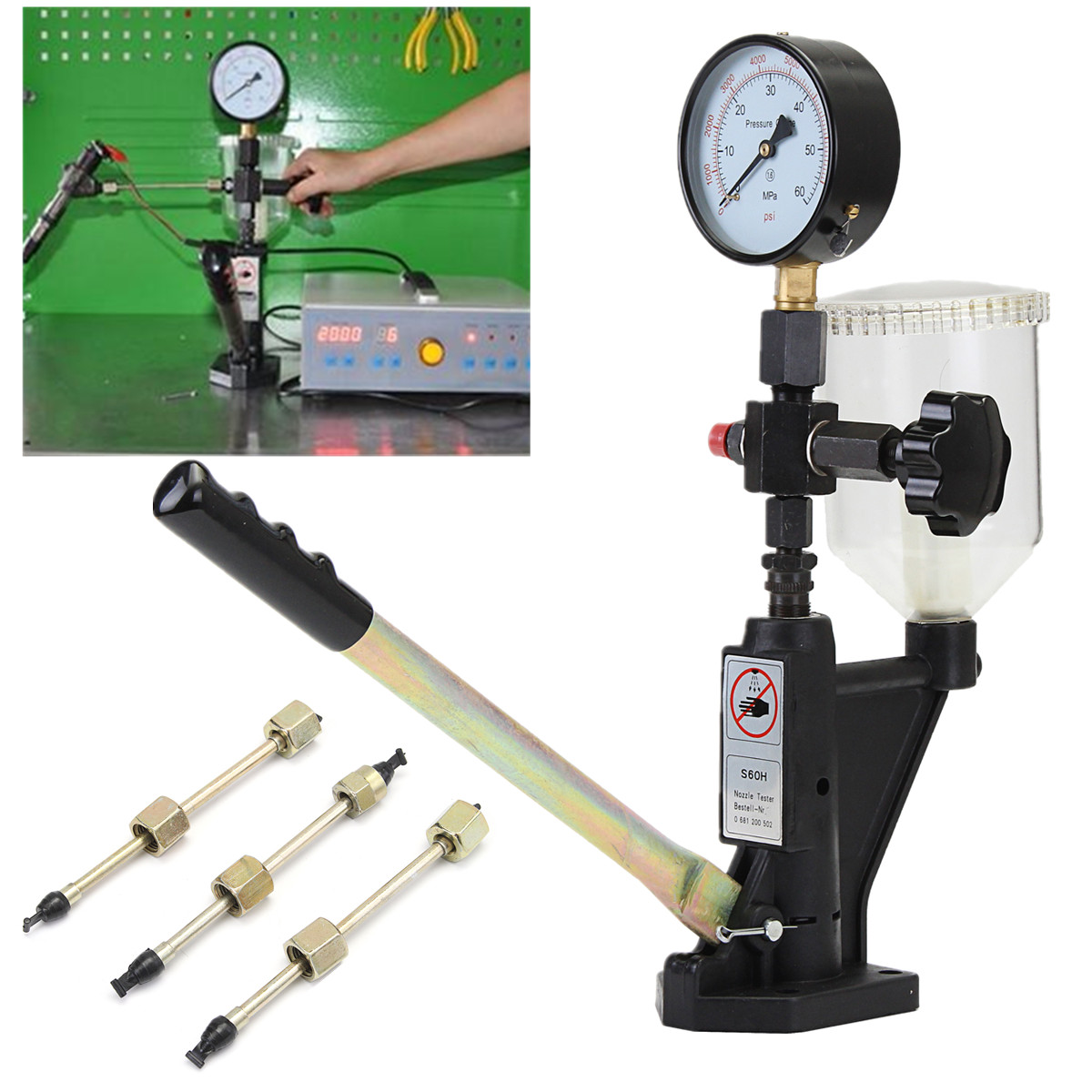 1PC-Black-Steel-Diesel-16-x-10-x-38cm-Injector-Nozzle-Pressure-Tester-1940453-11