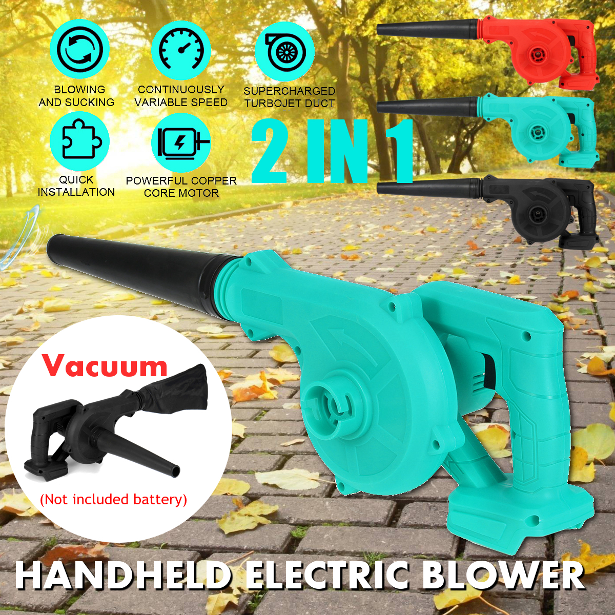 2-in-1-Cordless-Speed-Leaf-Blower-Vacuum-Body-For-Makiita-18V-Li-ion-Battery-1704622-1