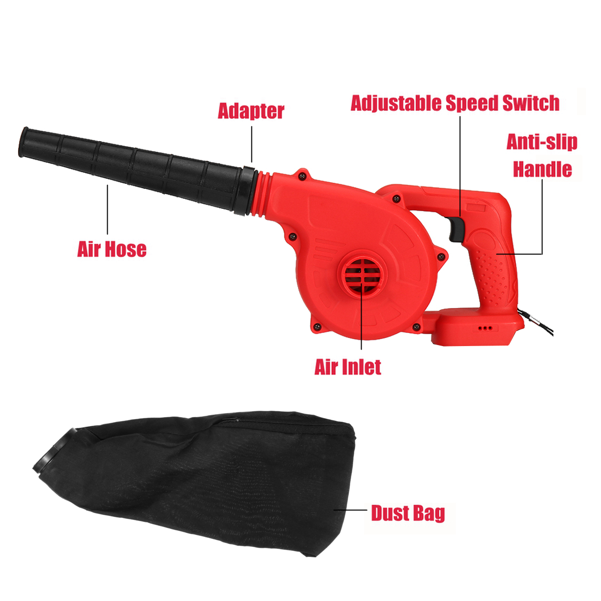 2-in-1-Cordless-Speed-Leaf-Blower-Vacuum-Body-For-Makiita-18V-Li-ion-Battery-1704622-10