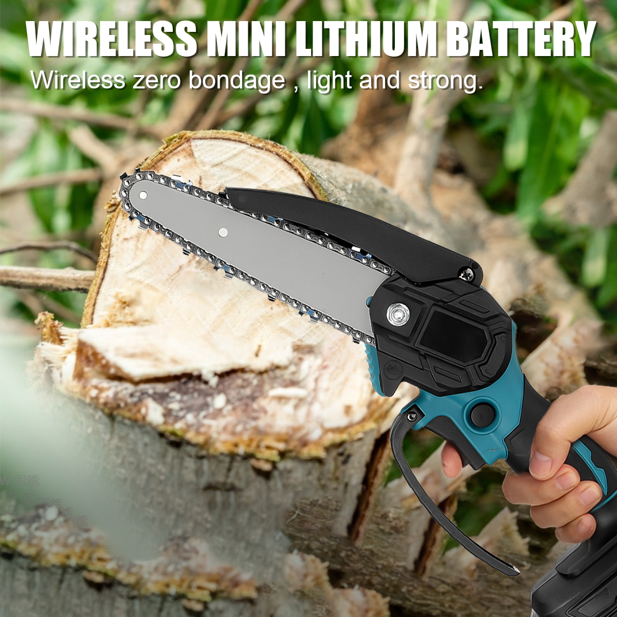 2000W-4000rpm-88VF-6quot-Electric-Saw-Chainsaw-Cordless-Wood-Cutting-Tool-Chainsaw-withwithout-Batte-1938018-4