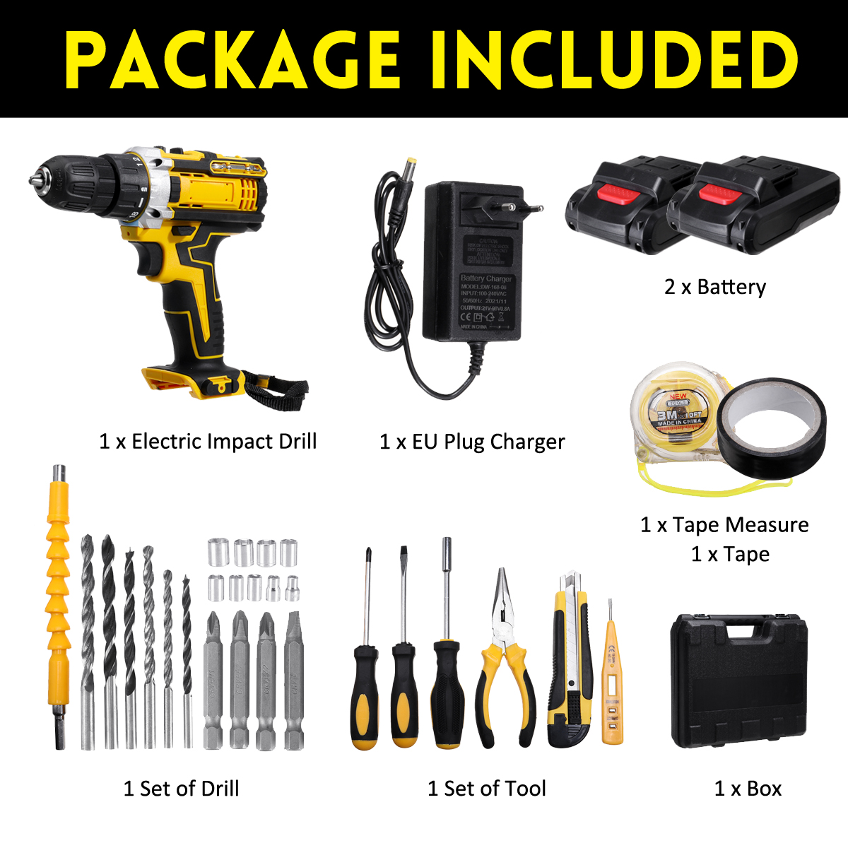 2000rpm-38Nm-21V-Lithium-Electric-Impact-Hammer-Drill-Wood-Drilling-Screwdrivers-with-Battery-1943471-5