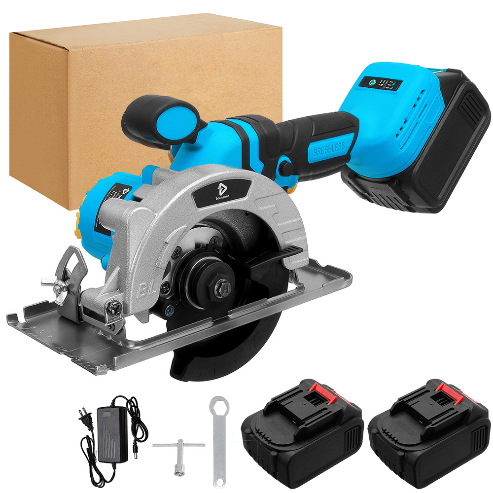 20V-125MM-Electric-Cordless-Brushless-Circular-Saw-Auxiliary-Handle-Household-Woodworking-Tools-DIY--1907960-12