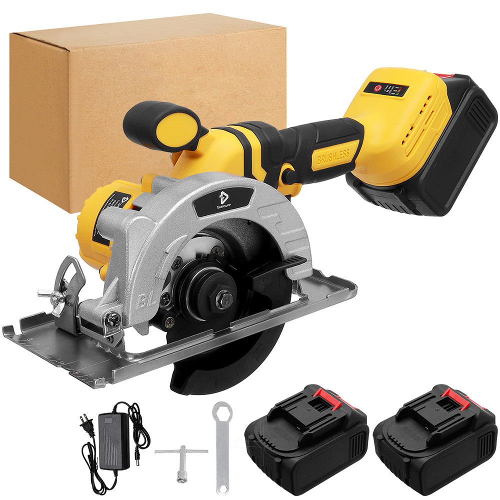 20V-125MM-Electric-Cordless-Brushless-Circular-Saw-Auxiliary-Handle-Household-Woodworking-Tools-DIY--1907960-15