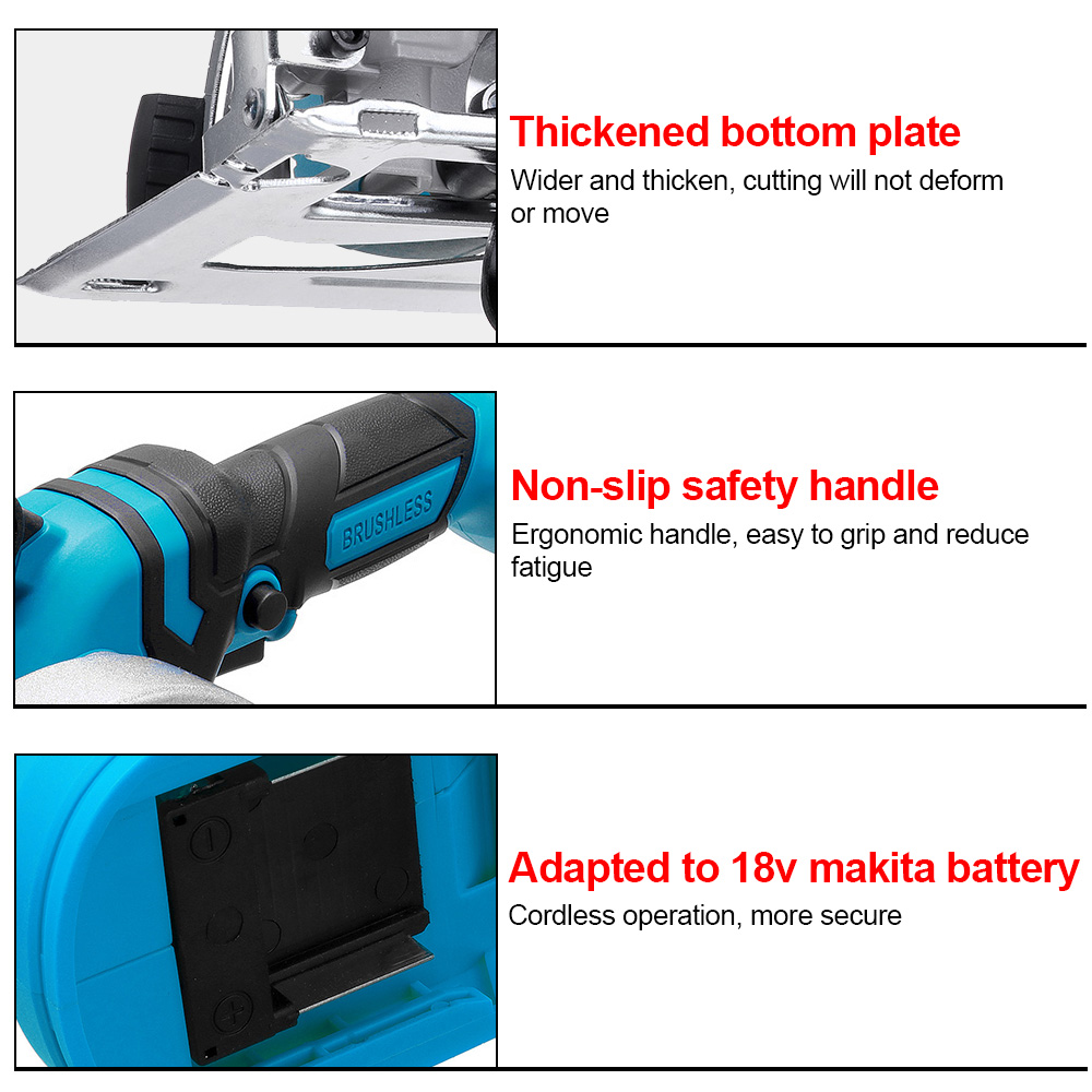 20V-125MM-Electric-Cordless-Brushless-Circular-Saw-Auxiliary-Handle-Household-Woodworking-Tools-DIY--1907960-7