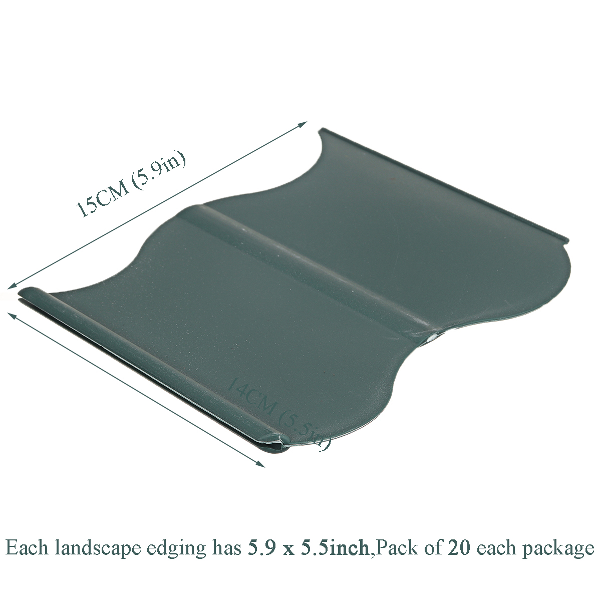 20pcs-150mm-Lawn-Edging-Fence-Garden-Lawn-Edger-Grass-Plant-Fence-Edging-Retaining-Plate-1702577-3