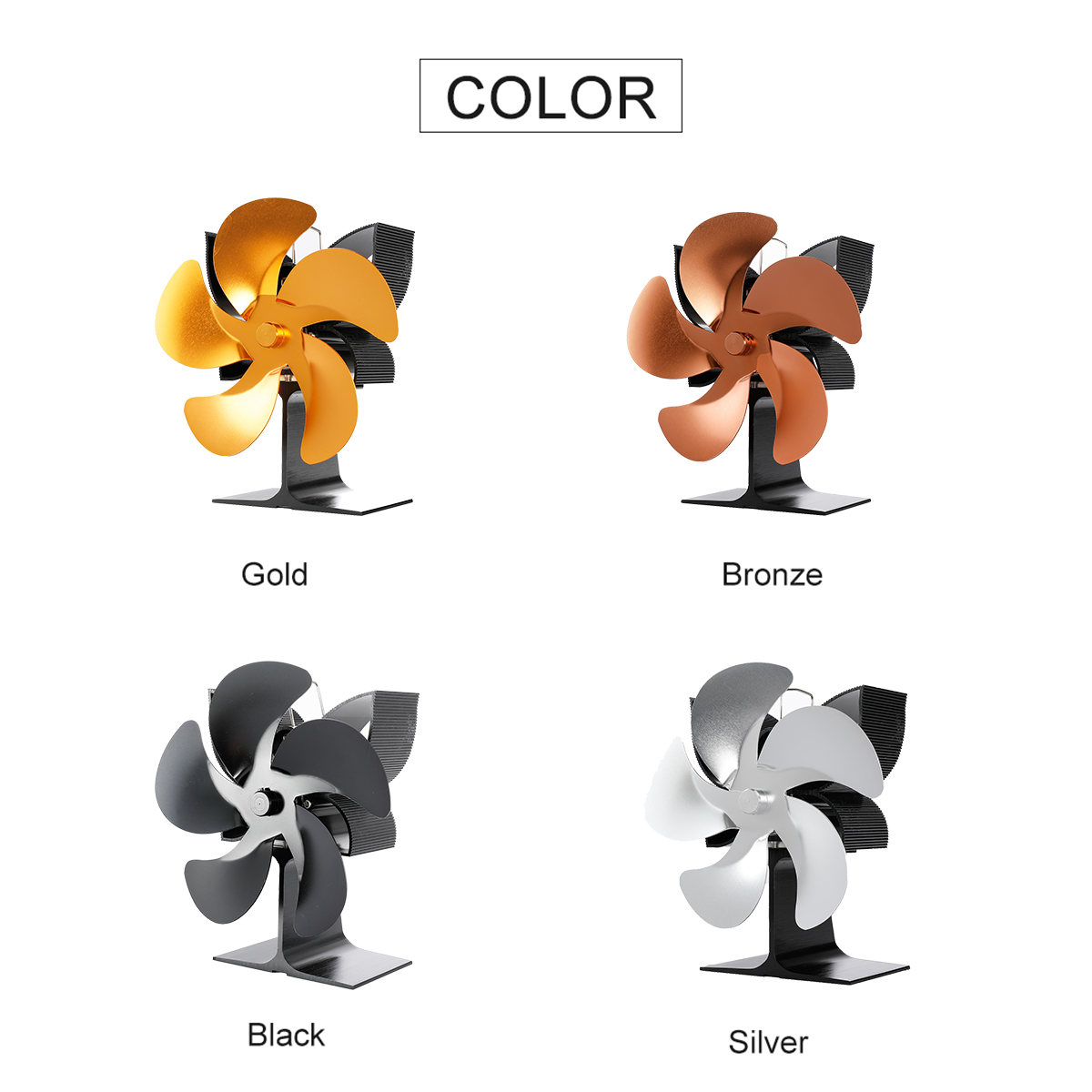 210CFM-5-Blades-Stove-Fan-Heat-Powered-Saving-Fireplace-Eco-Fan-Burner-1763380-2
