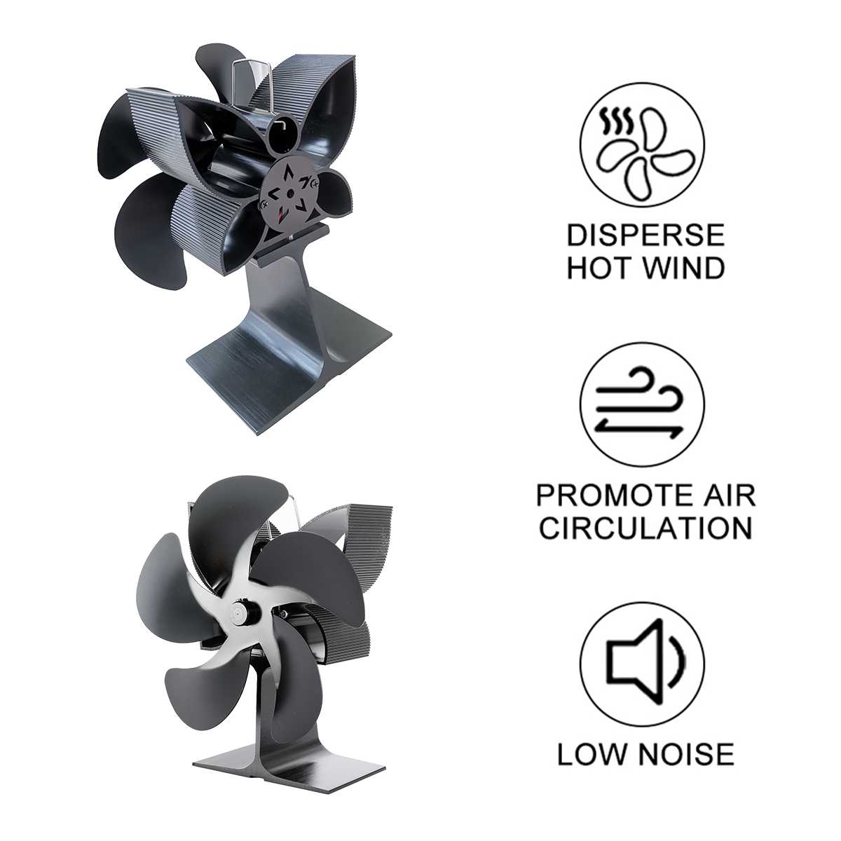 210CFM-5-Blades-Stove-Fan-Heat-Powered-Saving-Fireplace-Eco-Fan-Burner-1763380-3