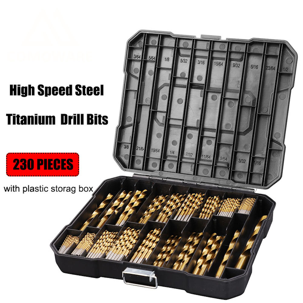 230pcs-Titanium-Coated-Twisted-Drill-Bit-Set-HSS-Drill-Bit-Set-with-Black-Plastic-Box-Titanium-Alloy-1830560-1