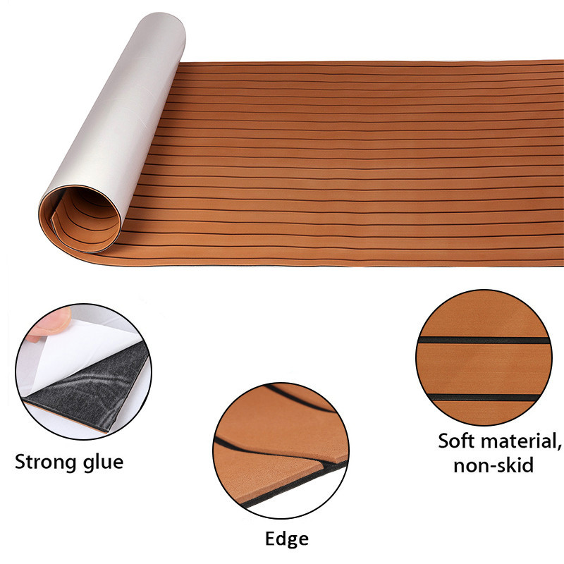 240x120x05cm-EVA-Foam-Boat-Faux-Teak-Yacht-Marine-Flooring-Border-Teak-Decking-Sheet-Pad-1698224-2