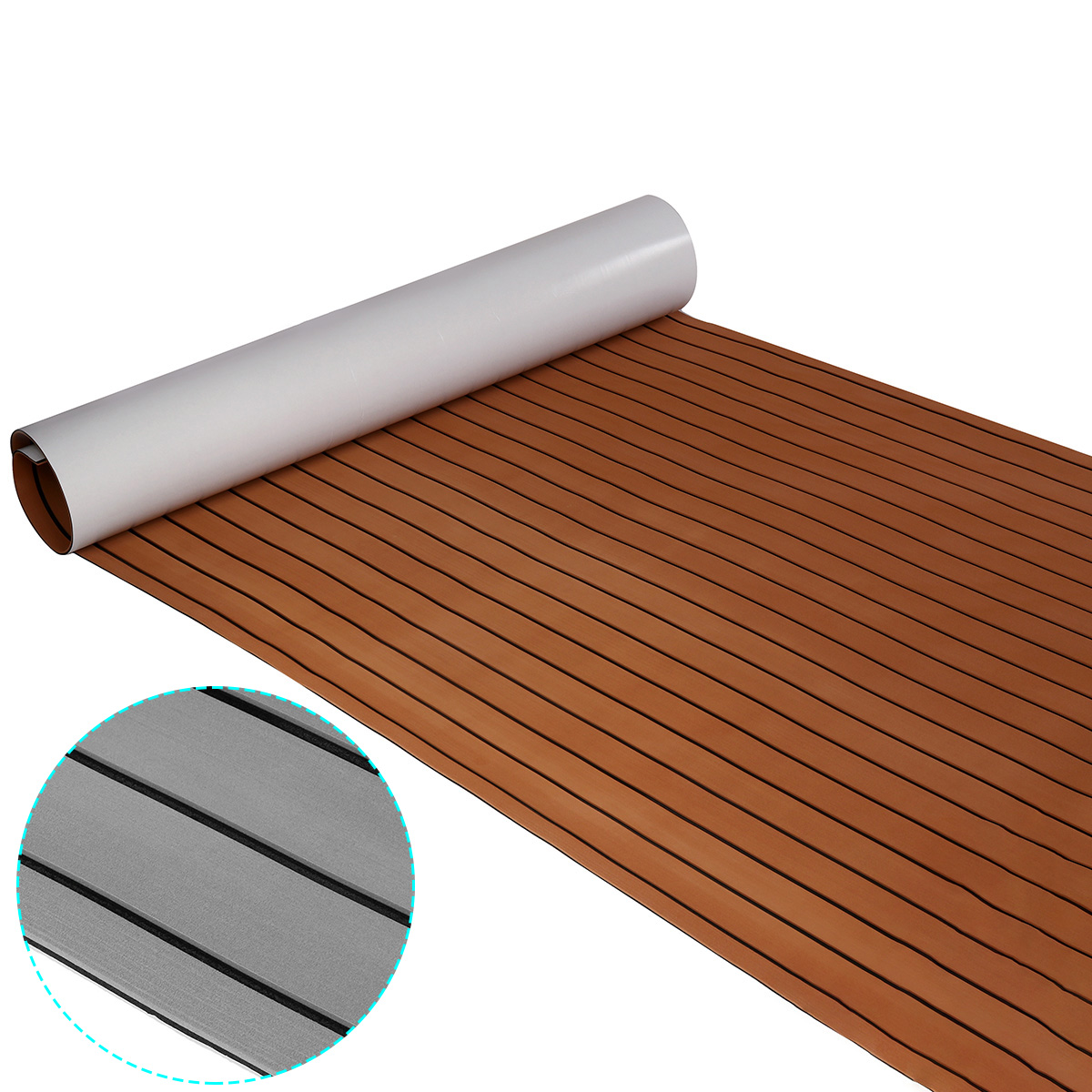 240x120x05cm-EVA-Foam-Boat-Faux-Teak-Yacht-Marine-Flooring-Border-Teak-Decking-Sheet-Pad-1698224-7