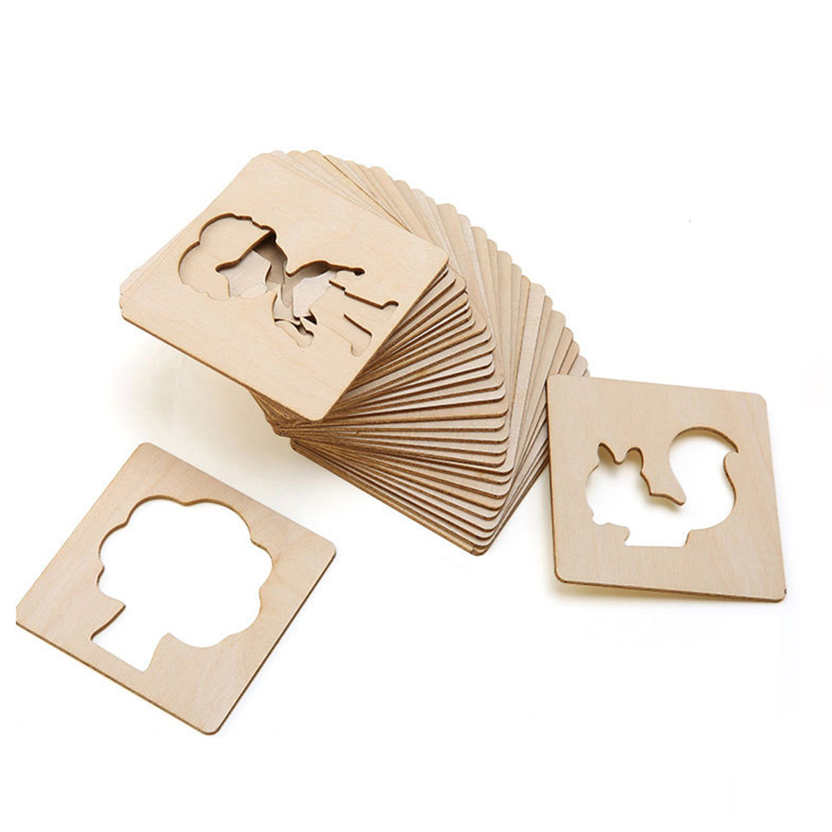 243660x-Color-Painting-Tools-Kit-Painting-Template-Graffiti-Kid-Handmade-Wooden-Toy-1658630-4