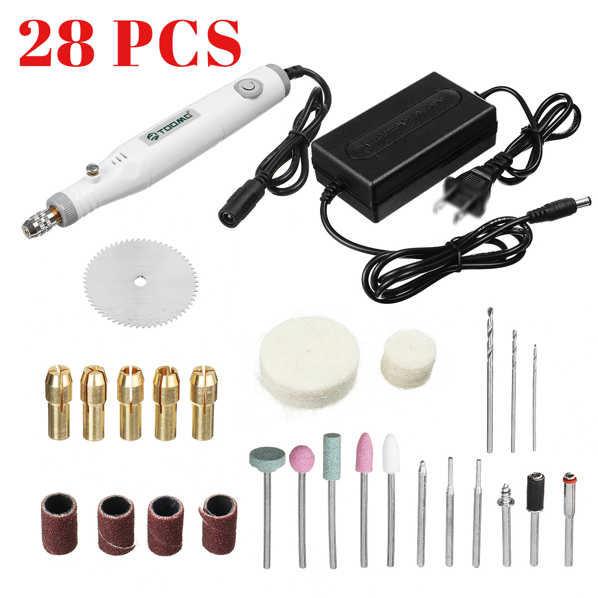 28Pcs-Electric-Wood-Engraving-Pen-Rotary-Tool-Sanding-Grinding-Polishing-Cutting-Tool-1768160-3