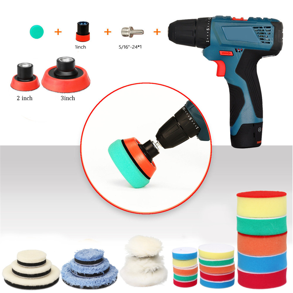 29pcs-Drill-Buffing-Pad-Polishing-Pad-Mix-Size-Kit-With-M14-Backing-Pad-Adapters-1405179-2
