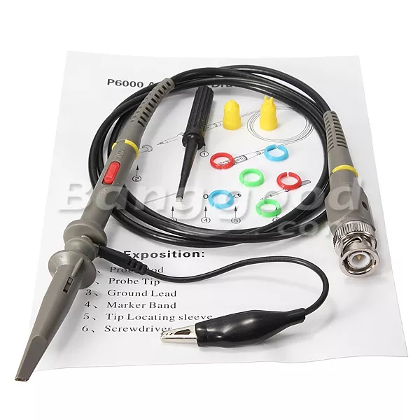 2Pcs-DANIU-P6100-Oscilloscope-100MHz-PKCATI-BNC-Clip-Probe-Clip-Cable-1566829-7