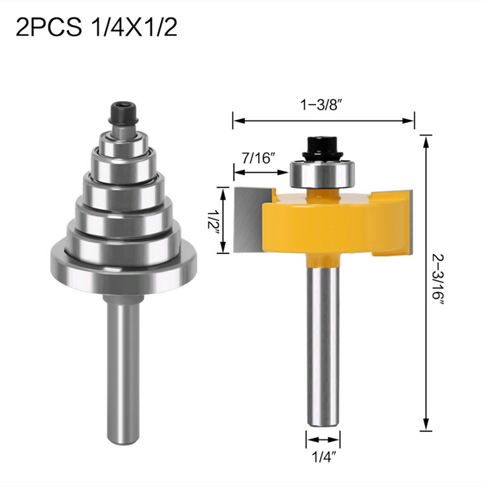 2Pcs-T-slot-Milling-Cutter--Bearing-14quot-12quot-6mm-8mm-Woodworking-Tools-1935642-9
