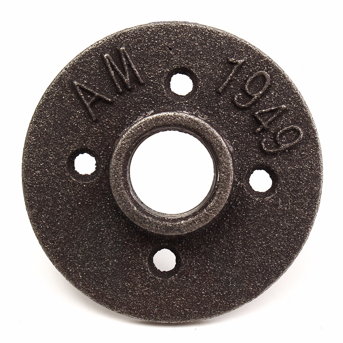 2pcs-34-Inch-Black-Malleable-Iron-Floor-Flange-Fitting-Pipe-NPT-Antique-Wall-Flange-Seat-1543532-3