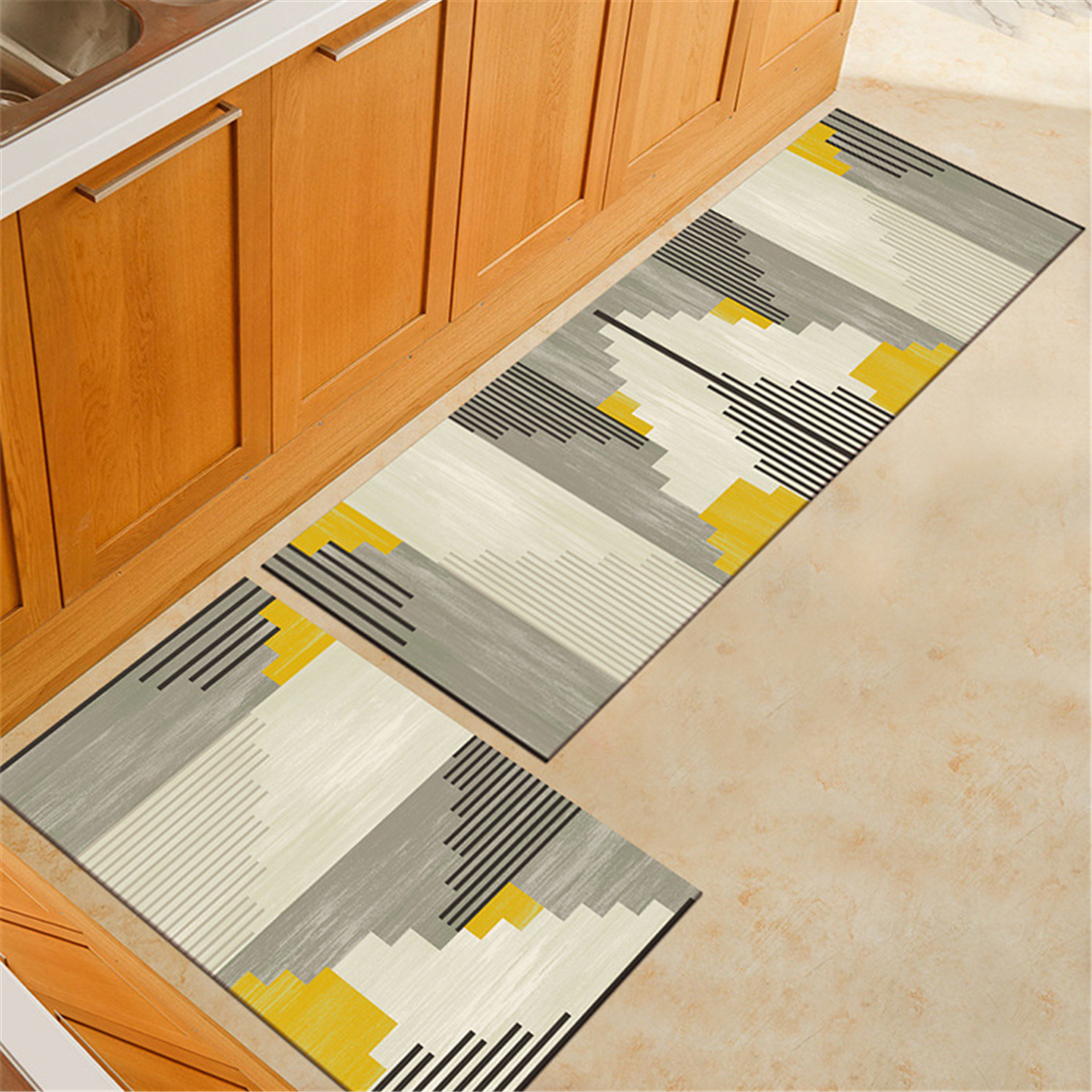 2pcs-Kitchen-Floor-Carpet-Non-Slip-Area-Rug-Living-Room-Washable-Door-Mat-Set-1608004-3
